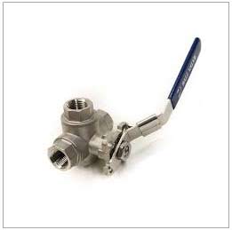 CF3M 3 way l port ball valve CF3M 3 way l port ball valve