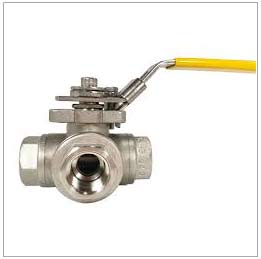 Stainless Steel 3 Way Actuated Ball Valve Stainless Steel 3 Way Actuated Ball Valve