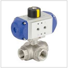 ASTM A217 Grade WC6 3 Way Electric Ball Valve ASTM A217 Grade WC6 3 Way Electric Ball Valve