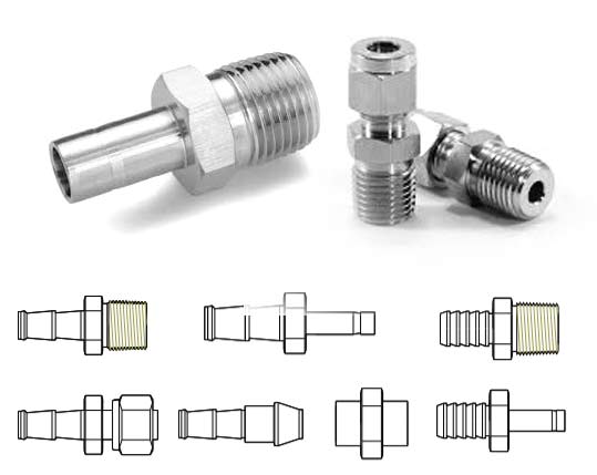 SS UNS S31603 Hose Fitting