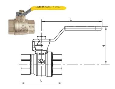Threaded Ends 600 CWP Full Port Ball Valve