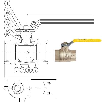 Threaded Ends 600 CWP/150 SWP Full Port Ball Valve