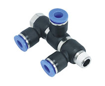 Pneumatic Fittings Male Triple Banjo