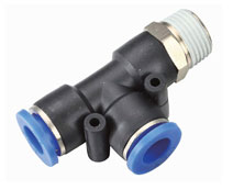 Hydraulic Push Male Tee Run