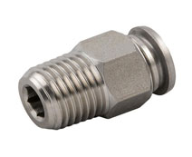Push Metal Male ST Conector