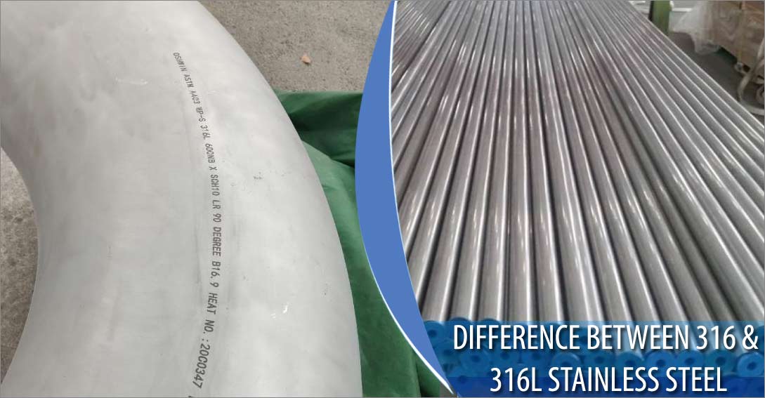 Difference between 316 and 316L stainless steel