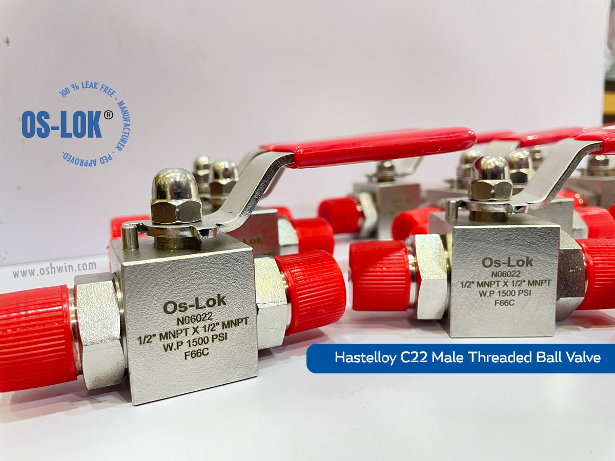 Hastelloy C22 Male Threaded Ball Valve