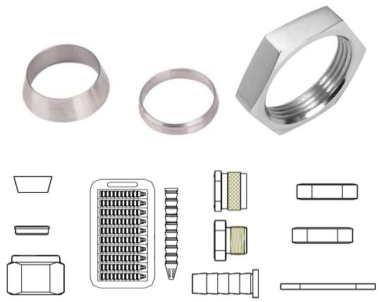 Nickel Alloy UNS N10276 Tube Fitting Accessories