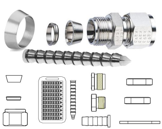 Incoloy 825 Din 2.4858 Tube Fitting Accessories