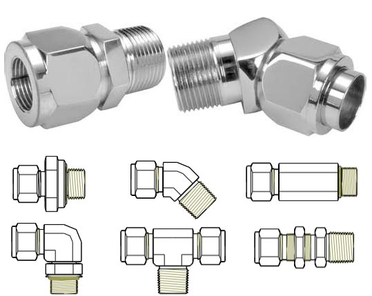 Incoloy 825 Tube to Male Pipe Thread