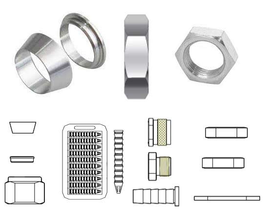 ASME SB166 UNS N06600 Tube Fitting Accessories