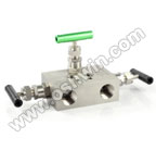 SS304/ 316L Instrument 3 Way Valve Manifolds With Flange Outlet SS304/ 316L Instrument 3 Way Valve Manifolds With Flange Outlet