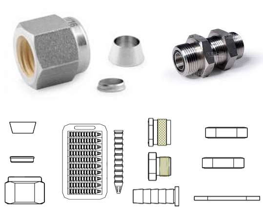 Monel UNS 4400 Tube Fitting Accessories