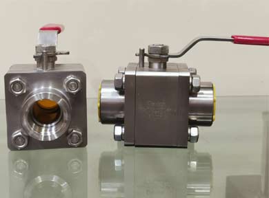 ASTM A351 Grade CF8M Stainless Steel Flow Control Ball Valves