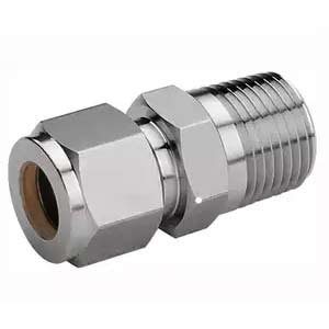 SS two ferrule male connector fitting (Swagelok similar)