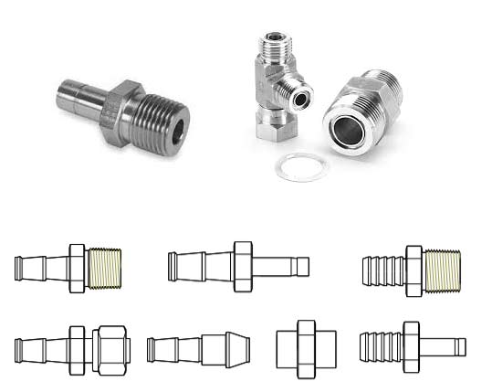 SS DIN 1.4306 Hose Fitting