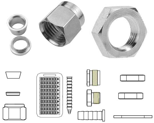 Cp Grade 1 Titanium Tube Fitting Accessories