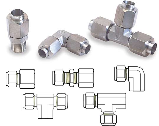 Pure Titanium Tube to Female Pipe Thread